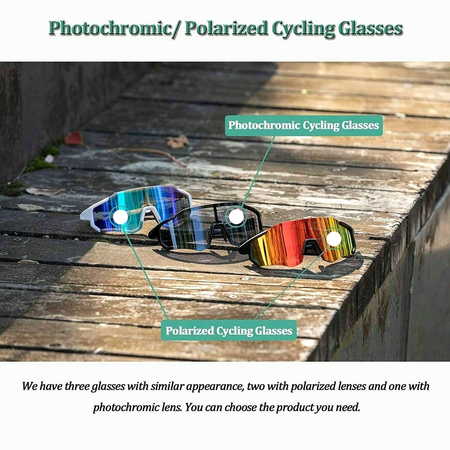 Polarizačné okuliare ROCKBROS Sport W + rám na dioptrickú šošovku - Cyklistické okuliare - 3