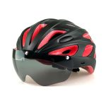 Cyklistická prilba ROCKBROS TT-16 3-dielna Black/Red s okuliarmi