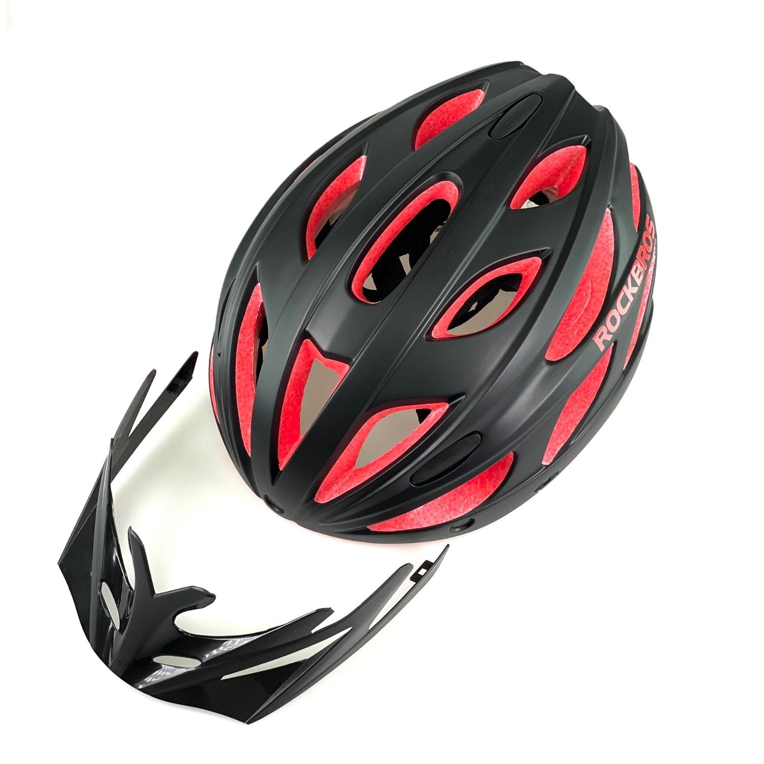 Cyklistická prilba ROCKBROS TT-16 3-dielna Black/Red s okuliarmi - Prilby pre dospelých - 4