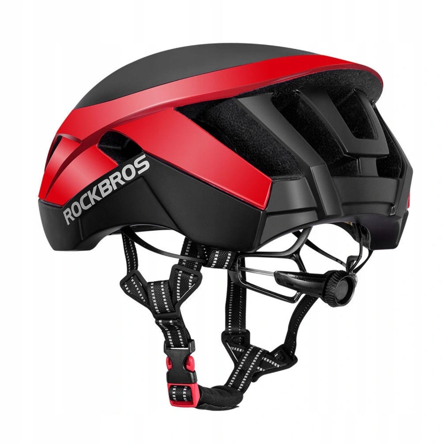Cyklistická prilba ROCKBROS TT-30 Black/Red - Prilby pre dospelých - 2