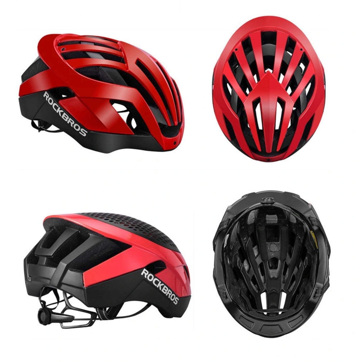 Cyklistická prilba ROCKBROS TT-30 Black/Red - Prilby pre dospelých - 5