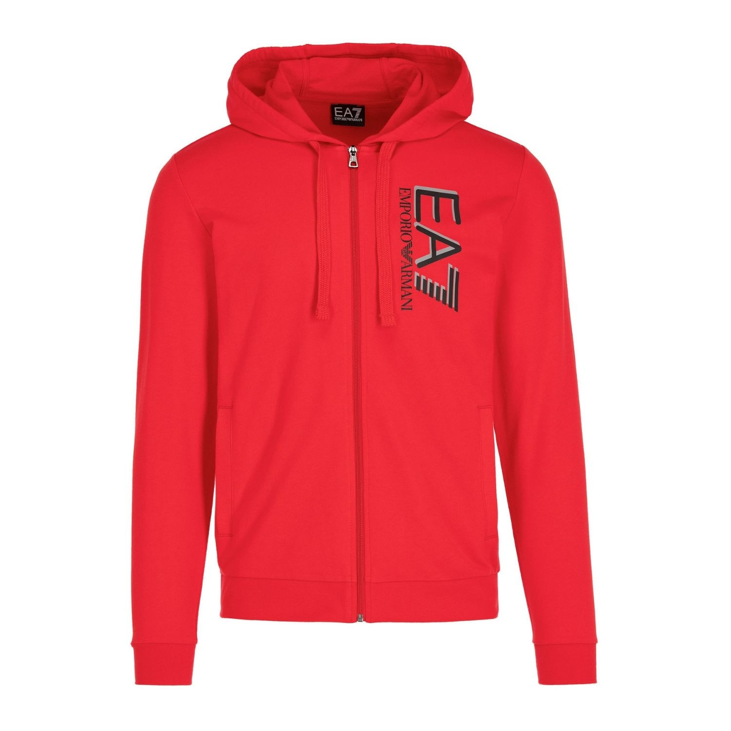 Mikina EA7 EMPORIO ARMANI Red - Mikiny s kapucňou - 6