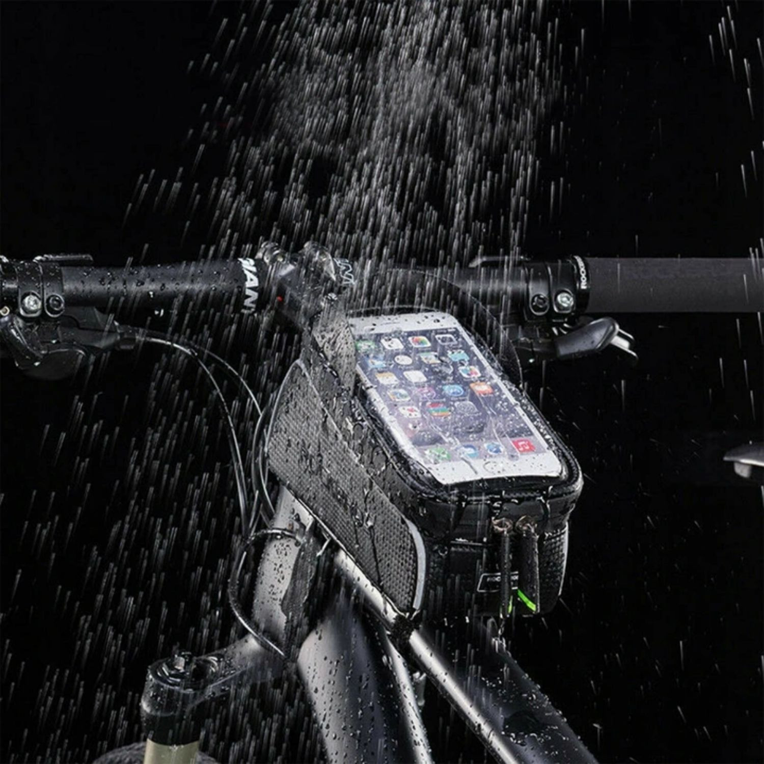 Taška na rám ROCKBROS 017-1BK COVER s puzdrom na mobil - Cyklo tašky - 6