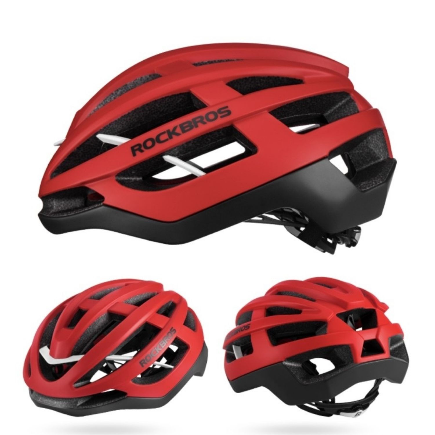 Cyklistická prilba ROCKBROS HC-58 Black/Red - Prilby pre dospelých - 2