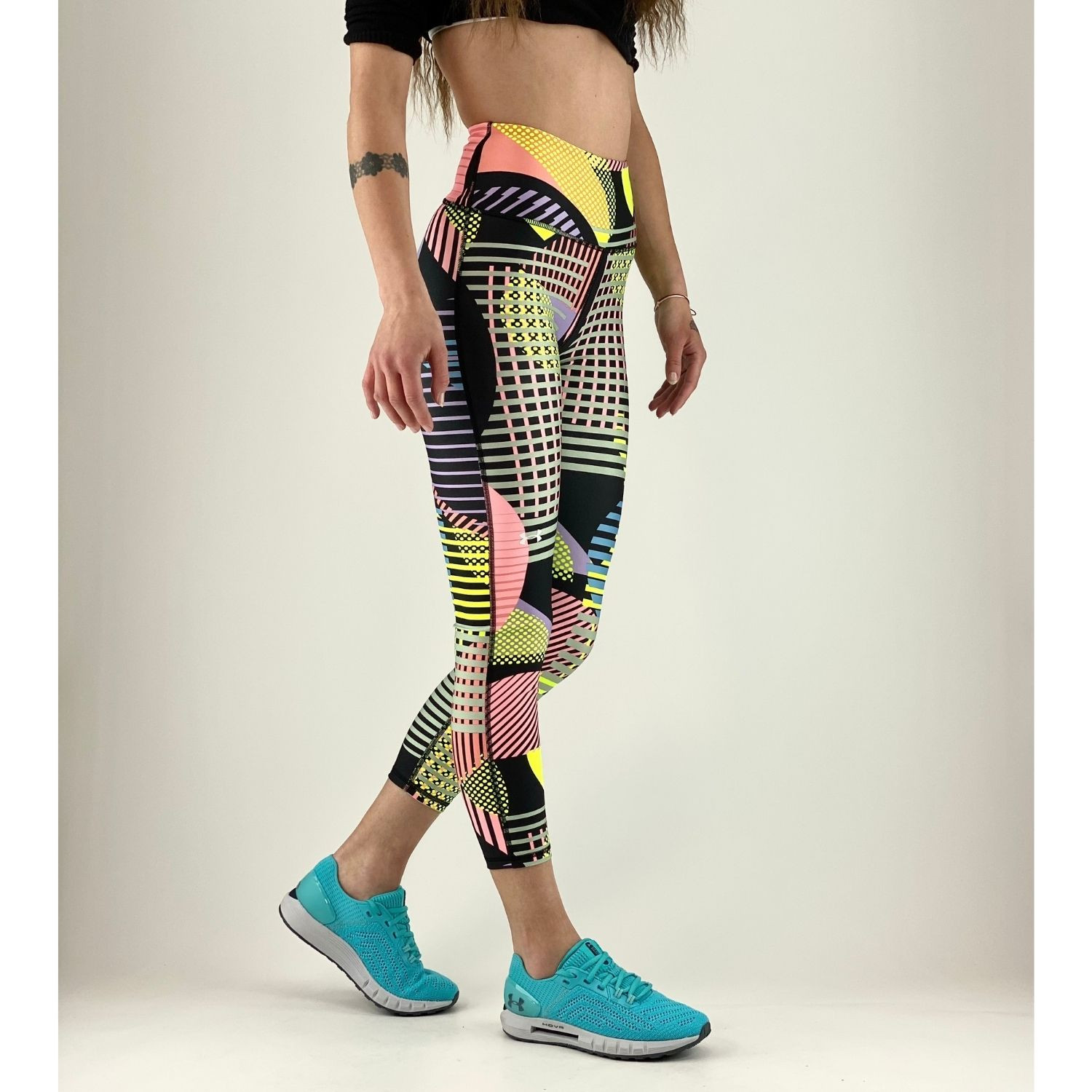 Legíny UNDER ARMOUR HG ARMR GEO PRINT 7/8 Black - Legíny - 1