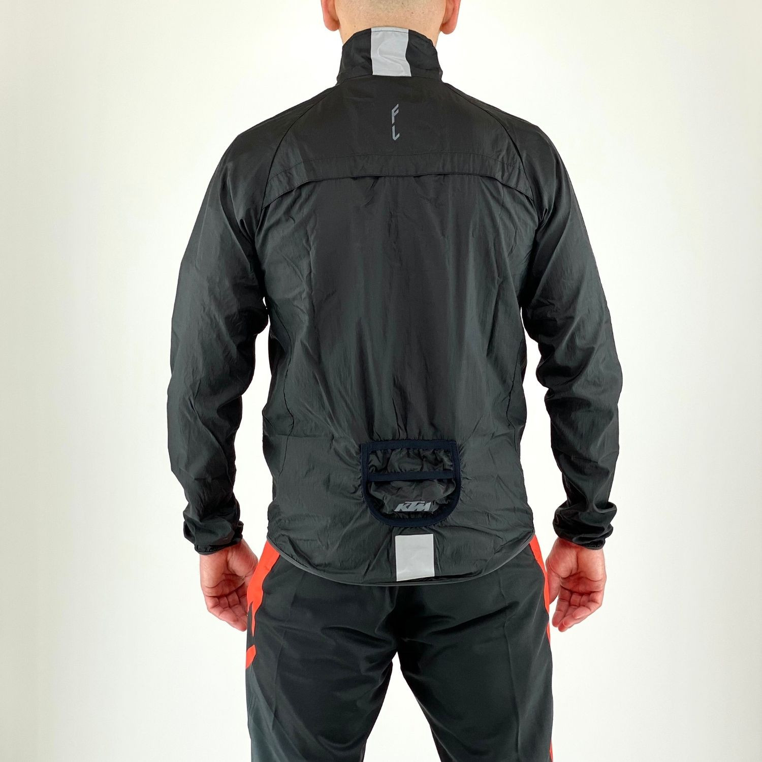 Ultraľahká zbaliteľná bunda KTM Factory Line Windbreaker Black - Cyklo vrch - 4