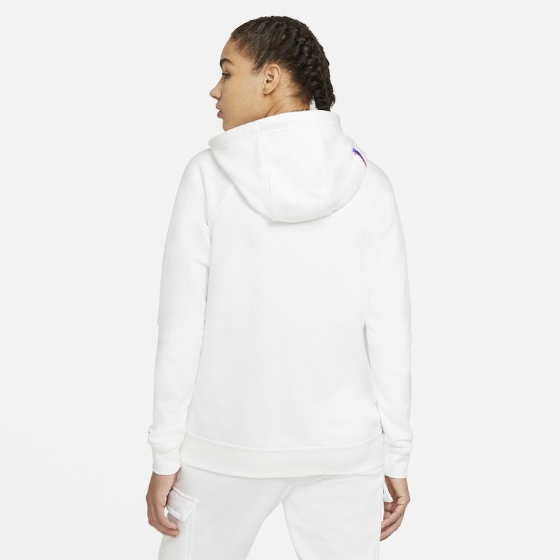 Mikina NIKE W NSW Essntl FZ Hoodie PRNT White - Mikiny s kapucňou - 2