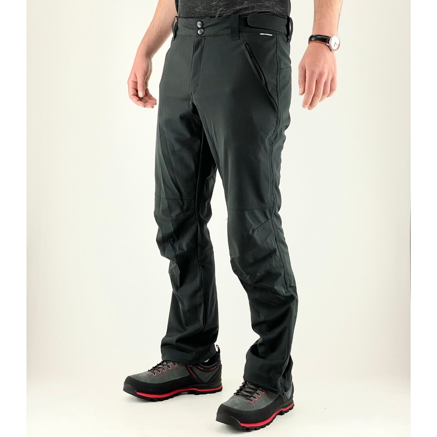 Nohavice NORTHFINDER Sitno Black - Turistické nohavice - 1