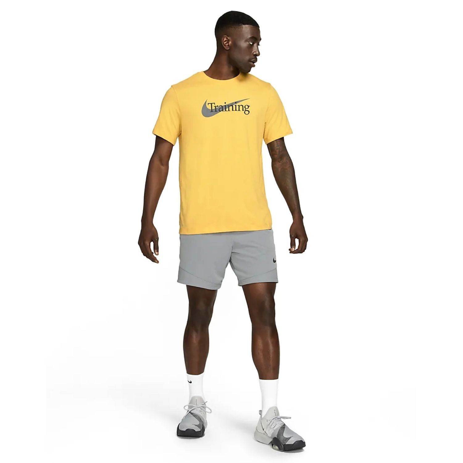Tričko NIKE Dri-FIT Men's Swoosh Training Yellow - NIKE - 4