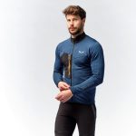 Mikina SALEWA Pedroc Polarlite Blue