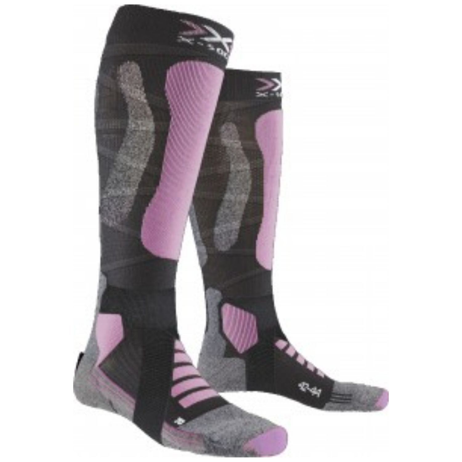 Podkolienky X-SOCKS Ski Touring Silver 4.0 Pink - Podkolienky - 1
