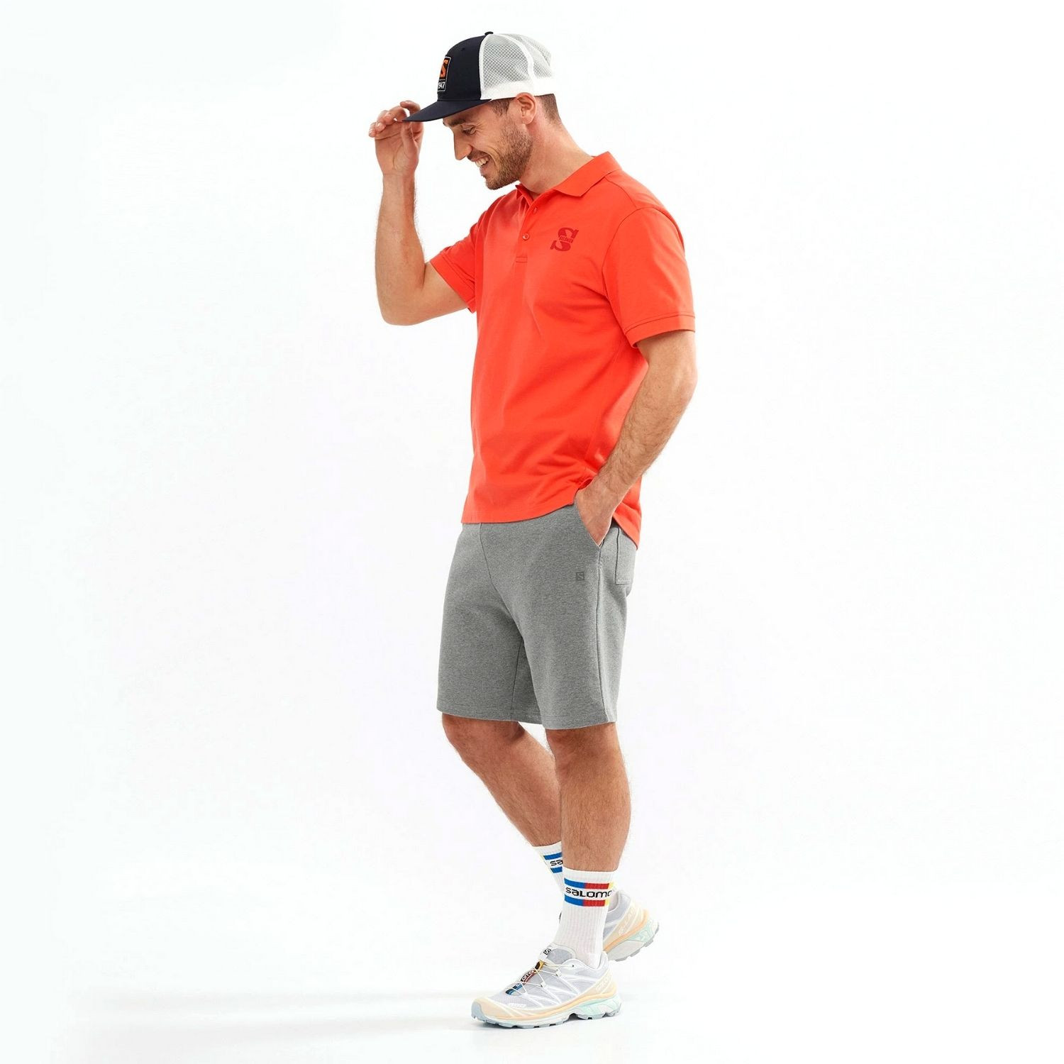 Kraťasy SALOMON Outlife Track Short Grey - Kraťasy & Šortky - 3