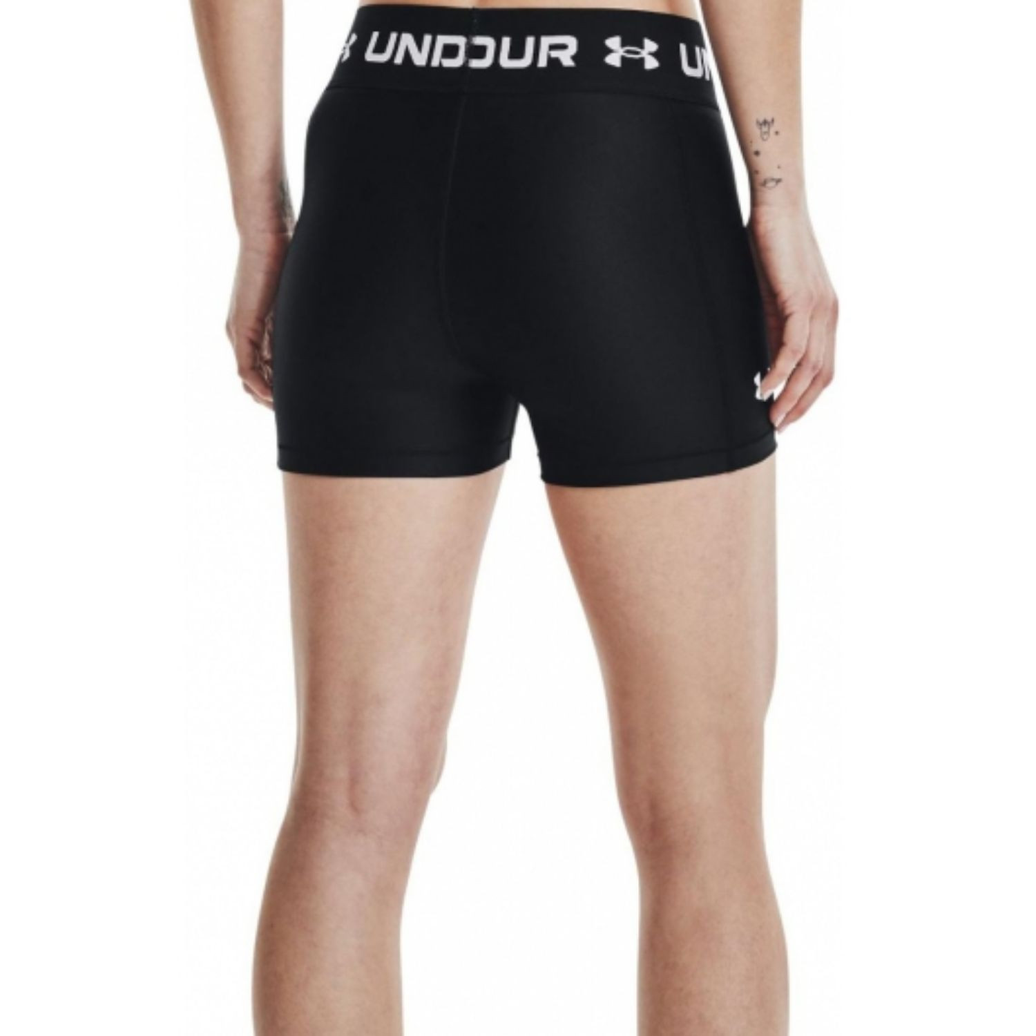Šortky UNDER ARMOUR HeatGear® Armour Wordmark Waistband Black - Dámske kraťasy & šortky & sukne - 2