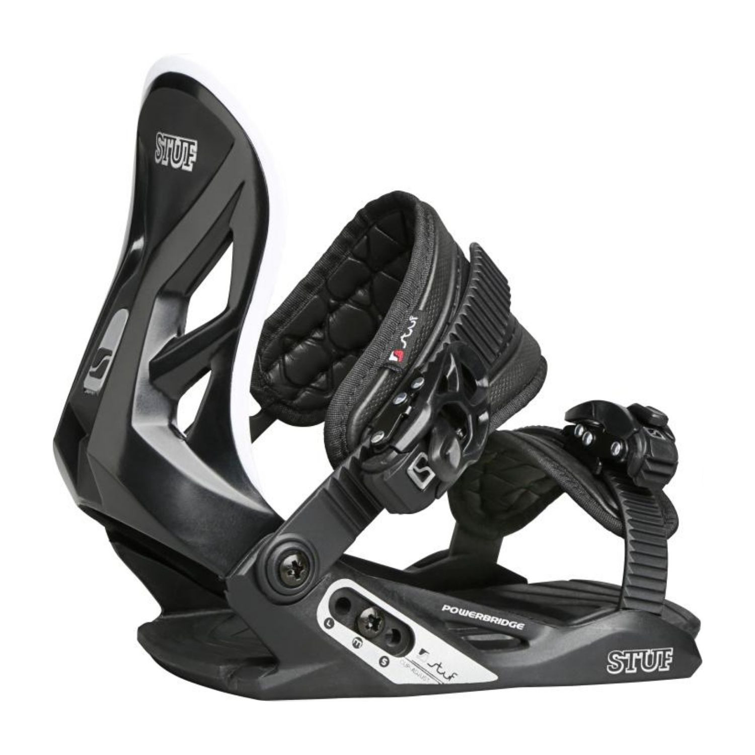 Snowboardové viazanie STUF Air Junior Black - Detské viazanie - 1