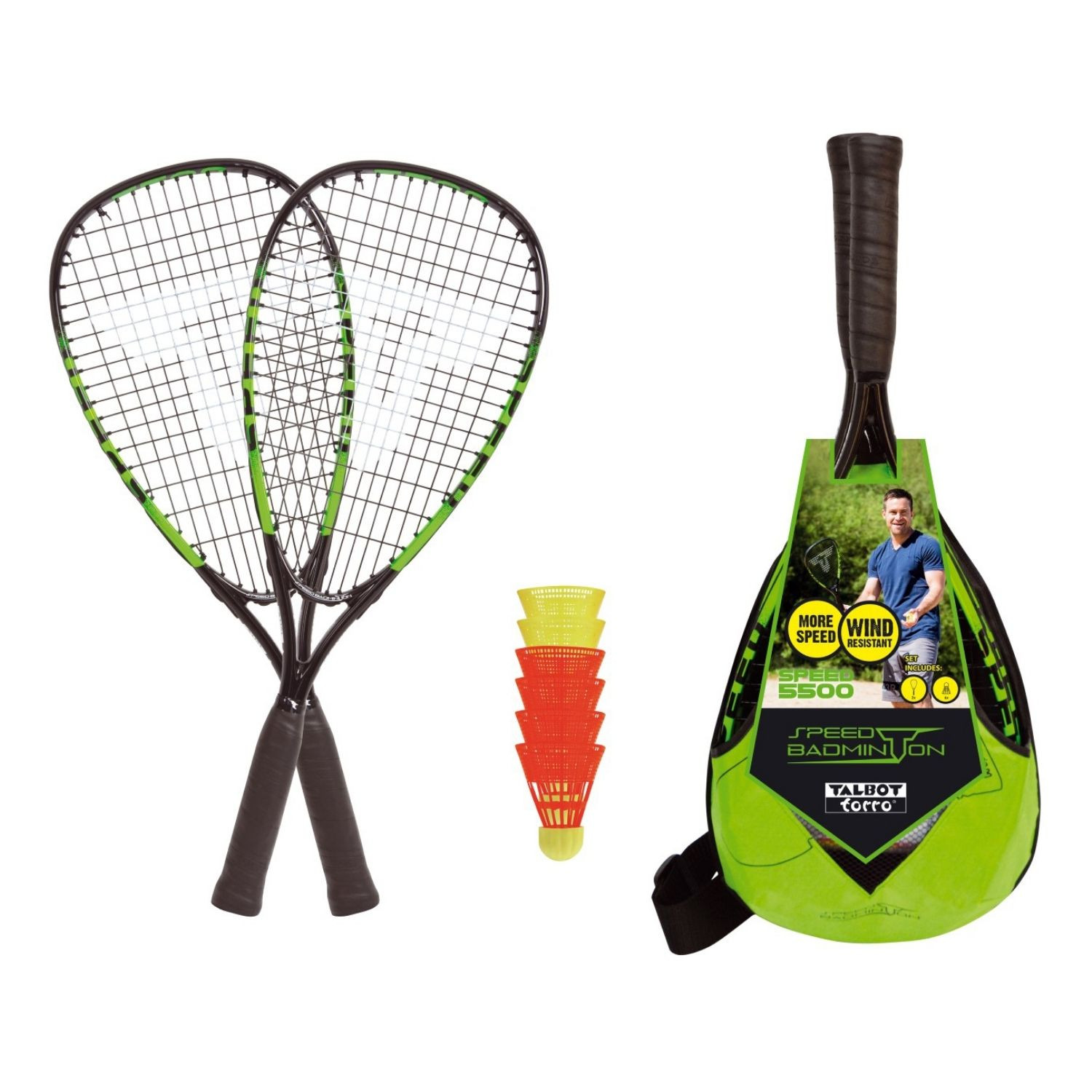 Speedmintonový set TALBOT TORRO Speed 5500 Green - LETNÉ ŠPORTY - 1