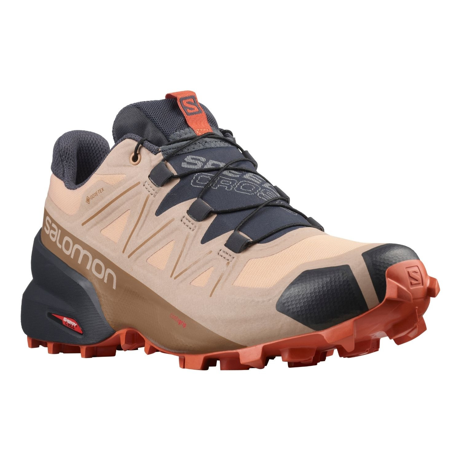 Obuv SALOMON Speedcross 5 GTX W Sirocco/Mocha - Športová obuv - 2