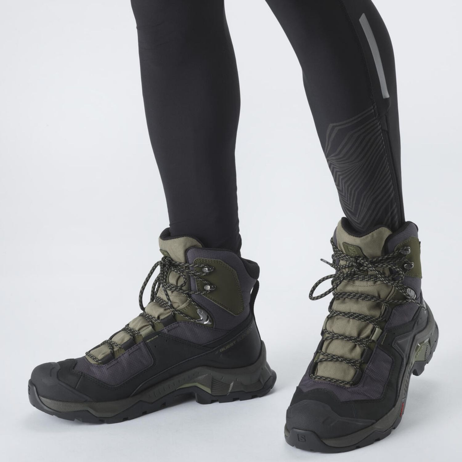 Turistická obuv SALOMON Quest Element GTX Black/Deep Lichten - Turistická obuv - 7