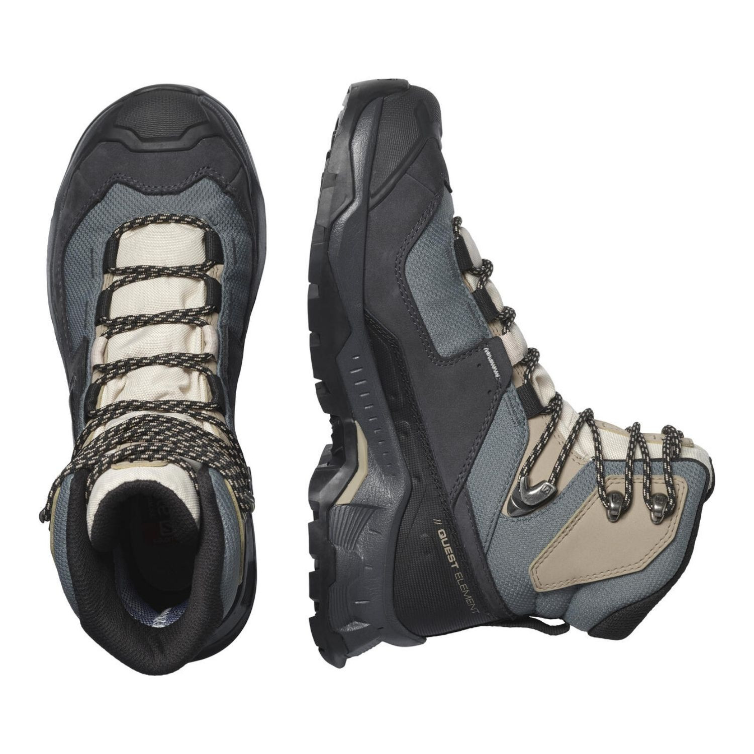 Turistická obuv SALOMON Quest Element GTX W Ebony/Rainy Day - Turistická obuv - 5