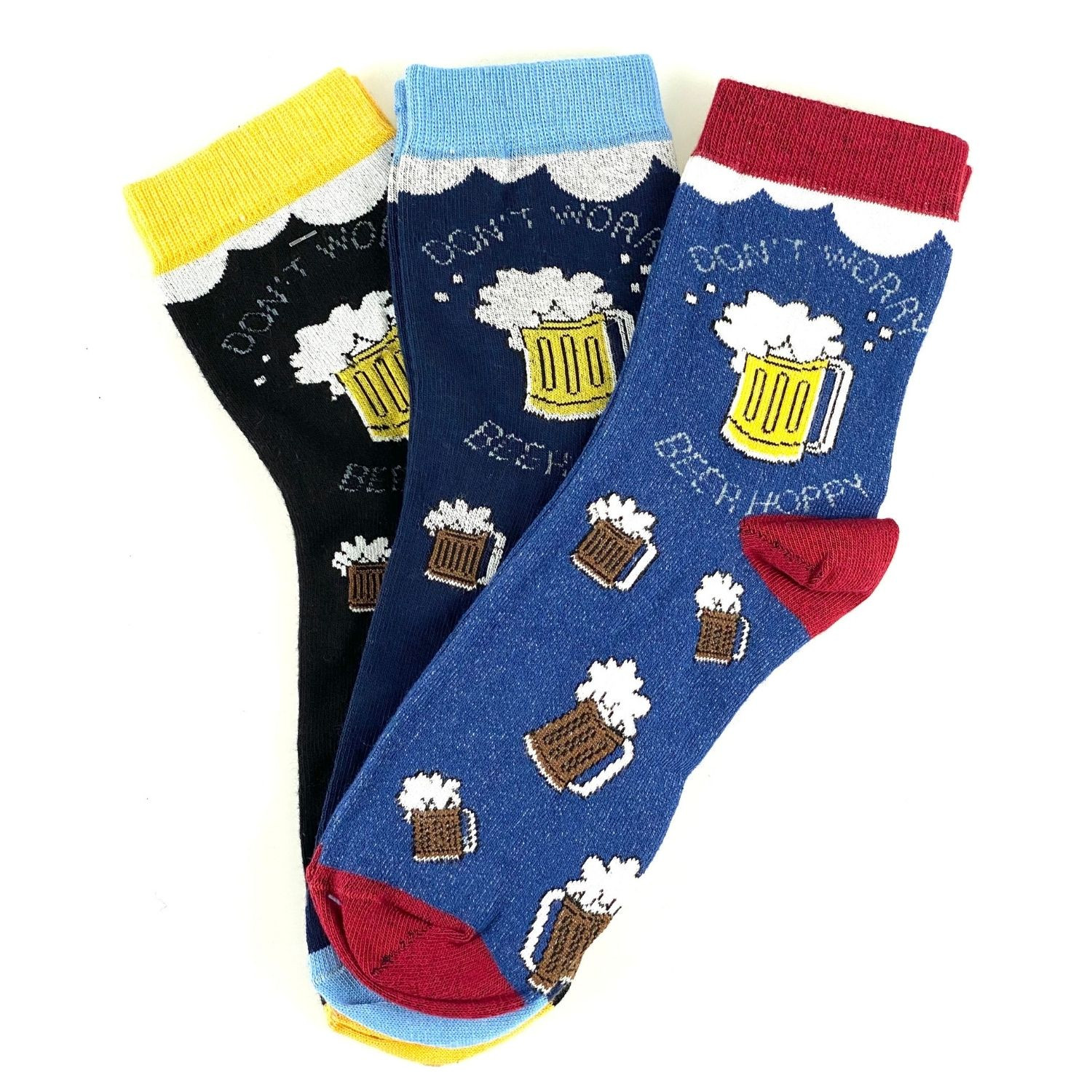 Ponožky Happy Day Socks Viacfarebné, 3-Pack - Ponožky - stredné - 1