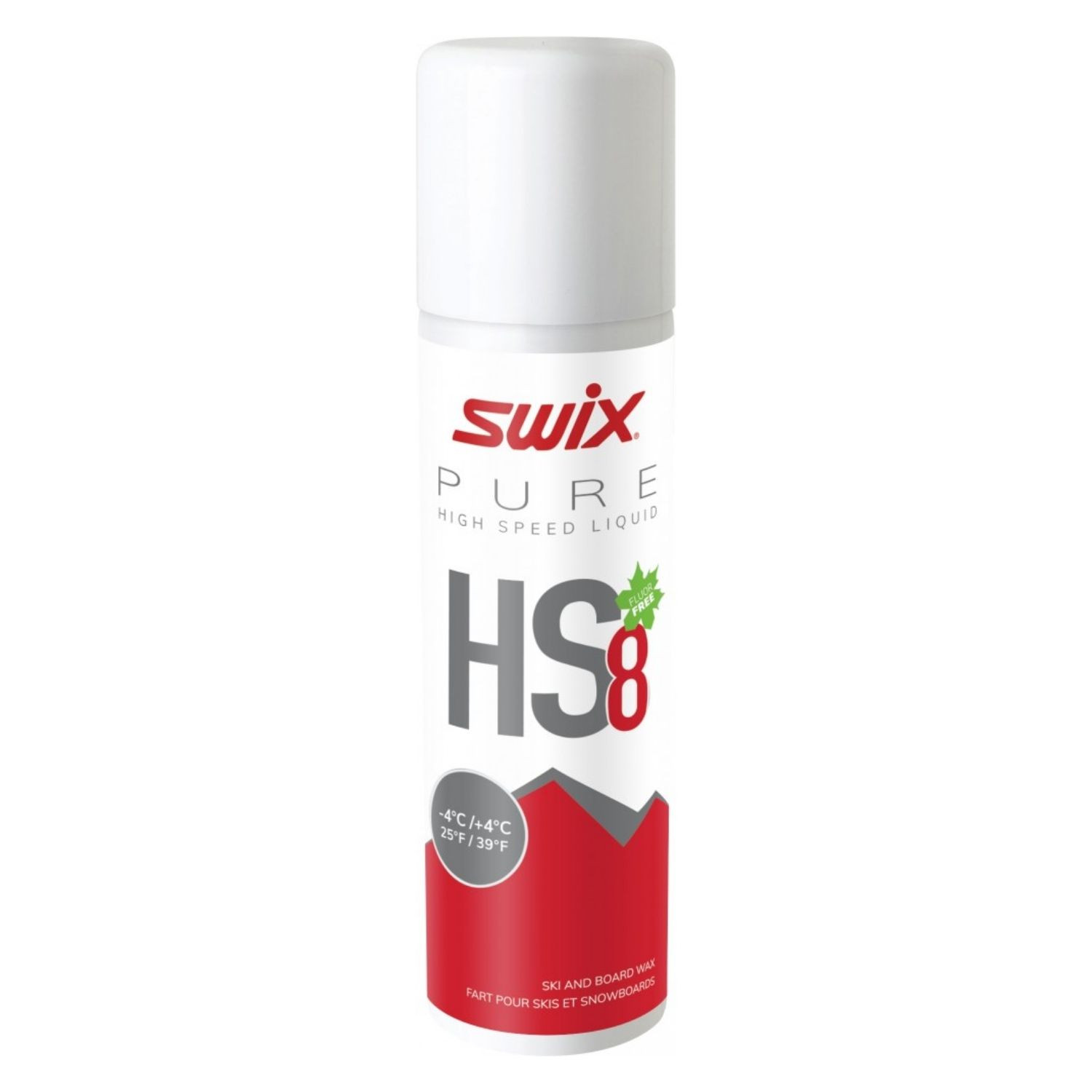 Vosk SWIX HS8 Liquid Red 125 ml (-4°C/+4°C) - Vosky / Čističe - 1
