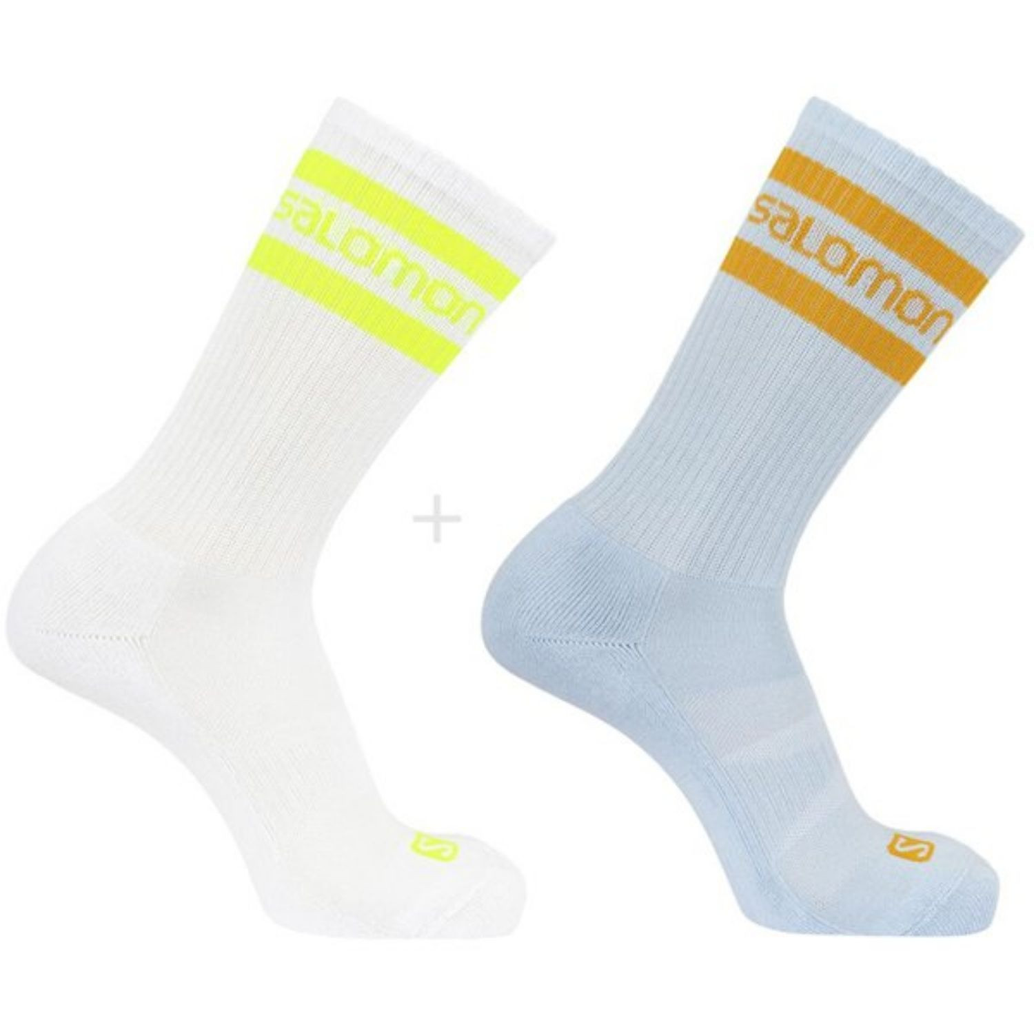 Ponožky SALOMON 365 Crew 2-Pack White/Artic - 2 páry - Ponožky - stredné - 1