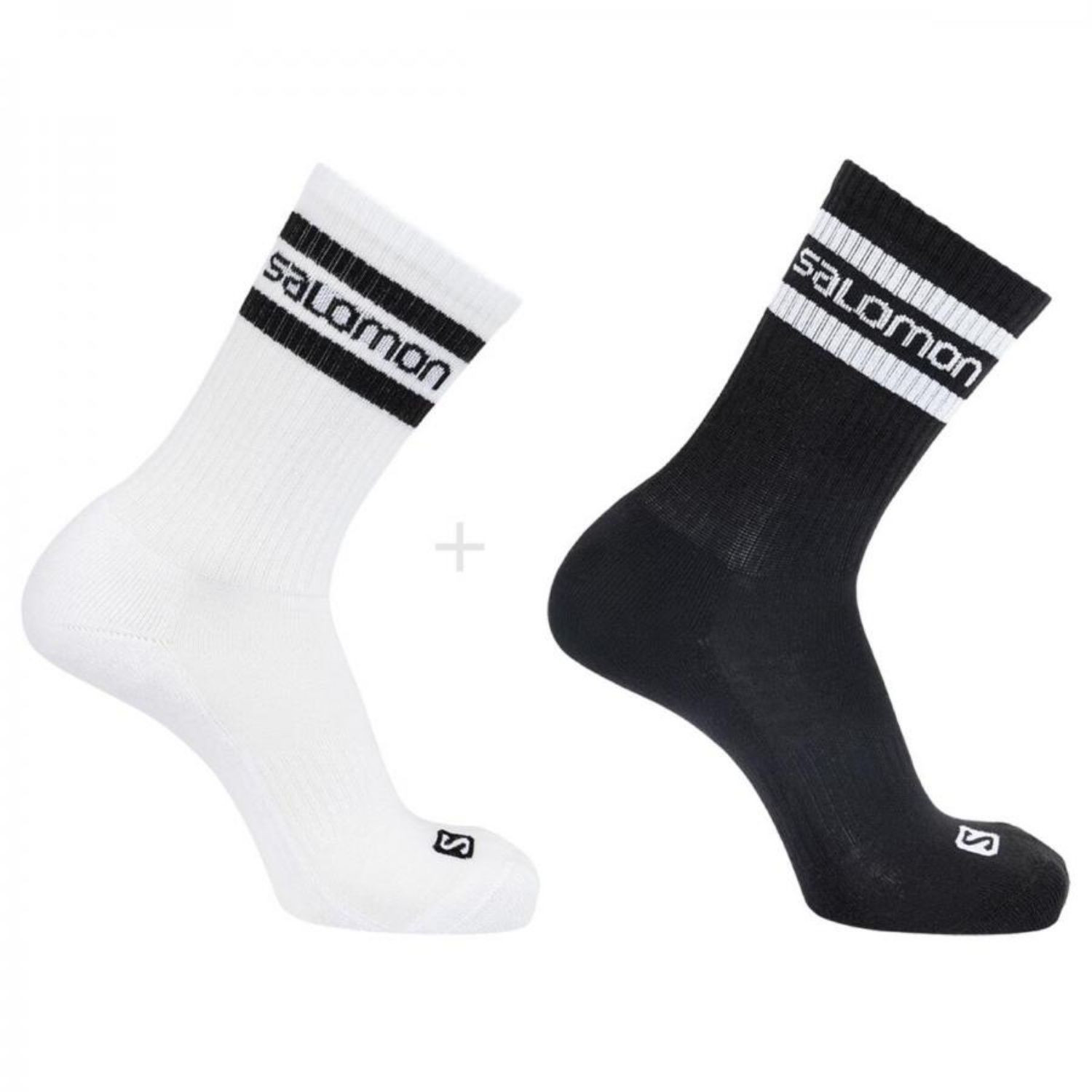 Ponožky SALOMON 365 Crew 2-Pack White/Black - 2 páry - Ponožky - stredné - 1