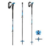 Skialpové palice LEKI Aergonlite 2 Black/Blue 110-145 cm