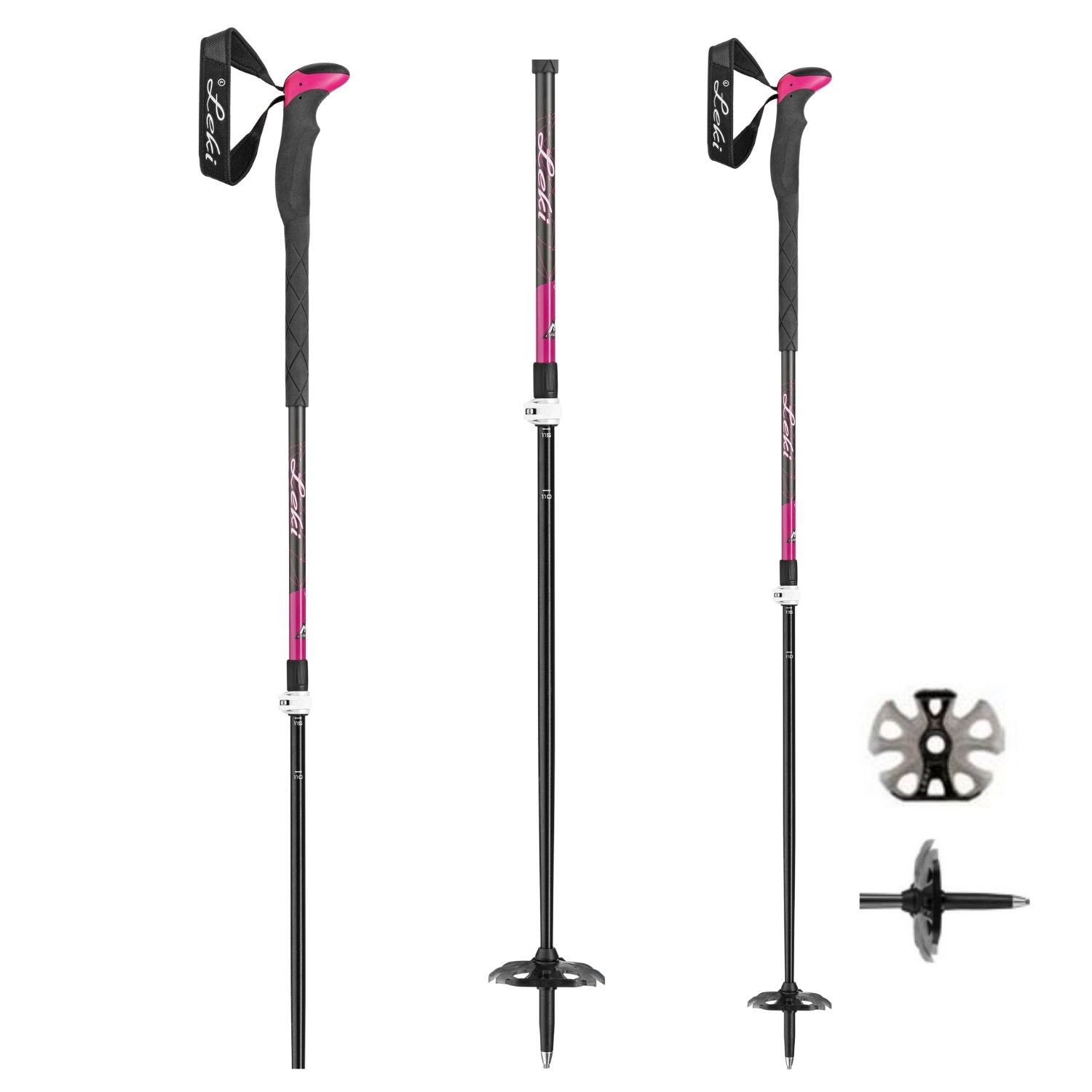 Skialpové palice LEKI Aergonlite 2 Lady Black/Pink 100-135 cm - Skialpinistické palice - 1