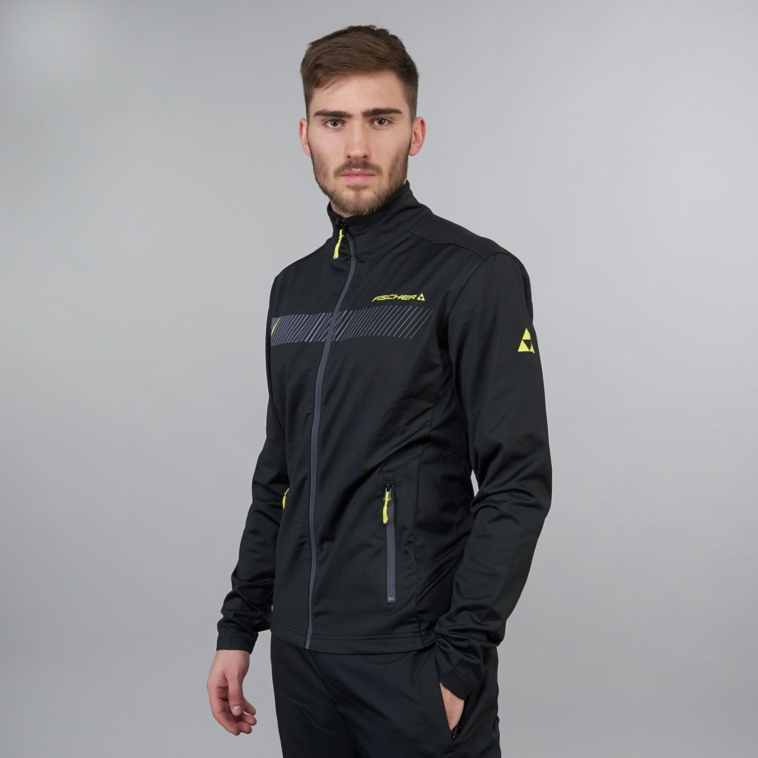 Mikina FISCHER Zell Jacket Black - Technické mikiny - 1