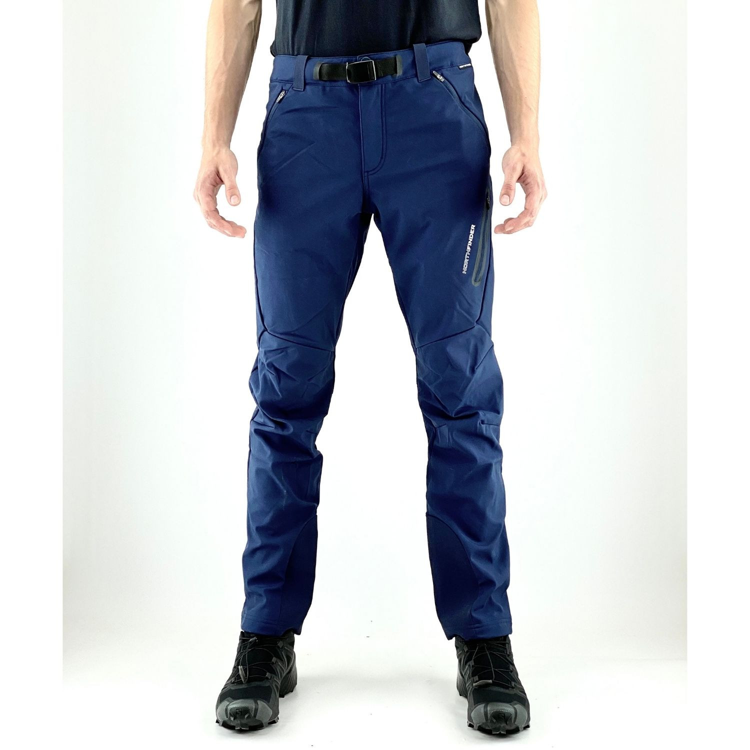 Nohavice NORTHFINDER Softshell 10K/5K Javon Dark Blue - Turistické nohavice - 2