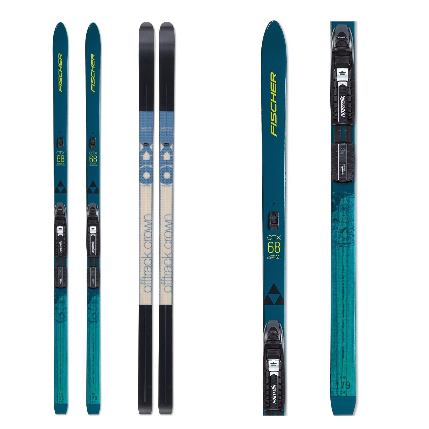 Backcountry set FISCHER Outback 68 Crown/Skin so stúpacím pásom a viazaním BC NNN - Backcountry sety - 2