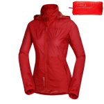 Dámska vodotesná zbaliteľná outdoorová bunda NORTHFINDER Northkit Červená