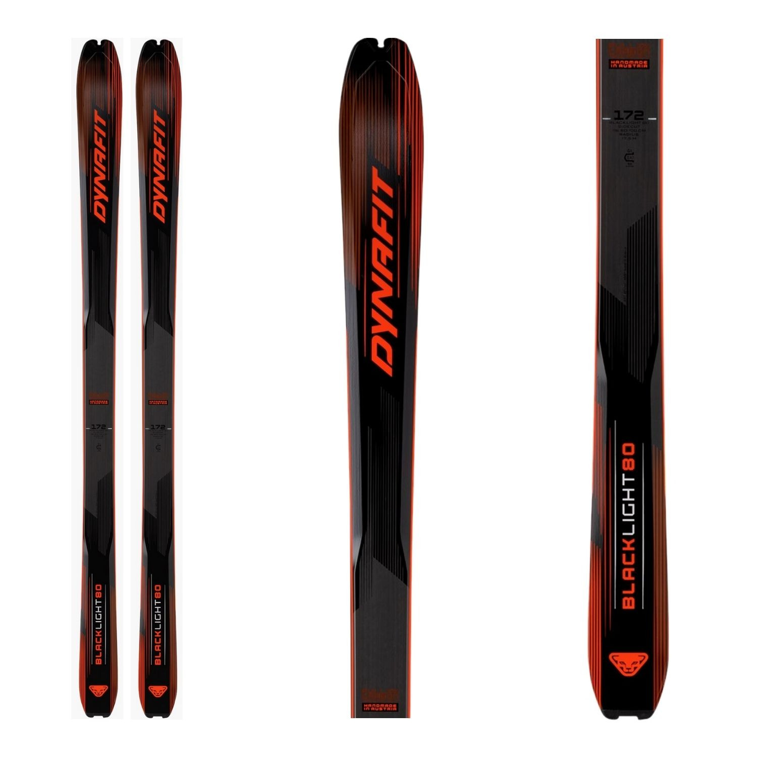 Skialpové lyže DYNAFIT Blacklight 80 Black/Orange - Skialp lyže - 1