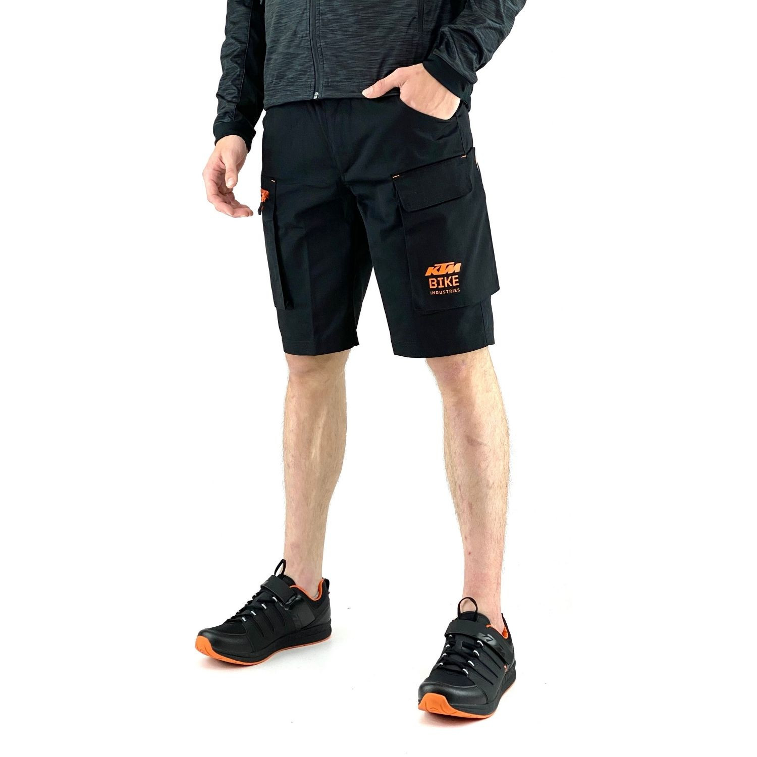 Šortky KTM Factory Team Black - Cyklo oblečenie - 1
