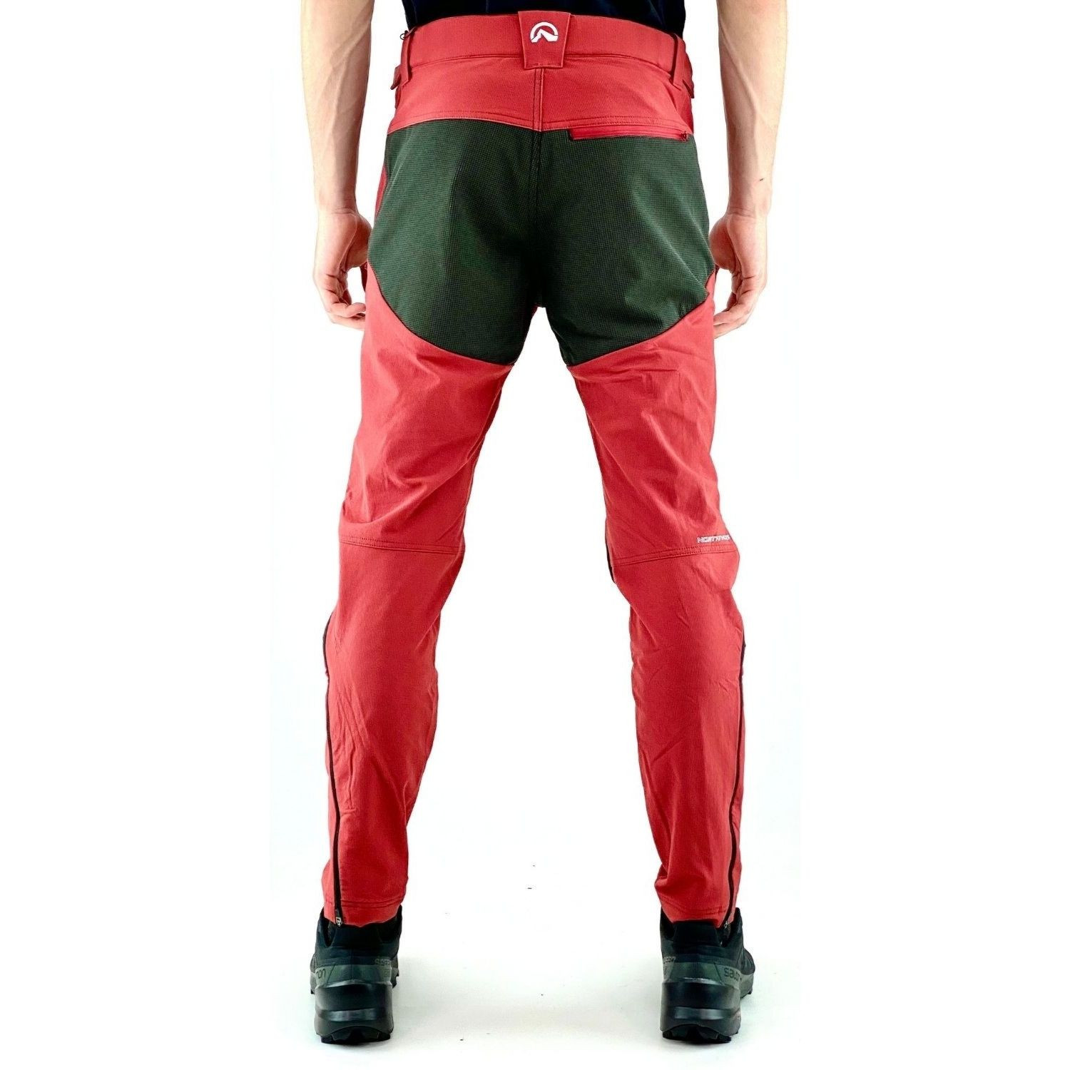 Nohavice NORTHFINDER Rib-structure Raul Red - Turistické nohavice - 3