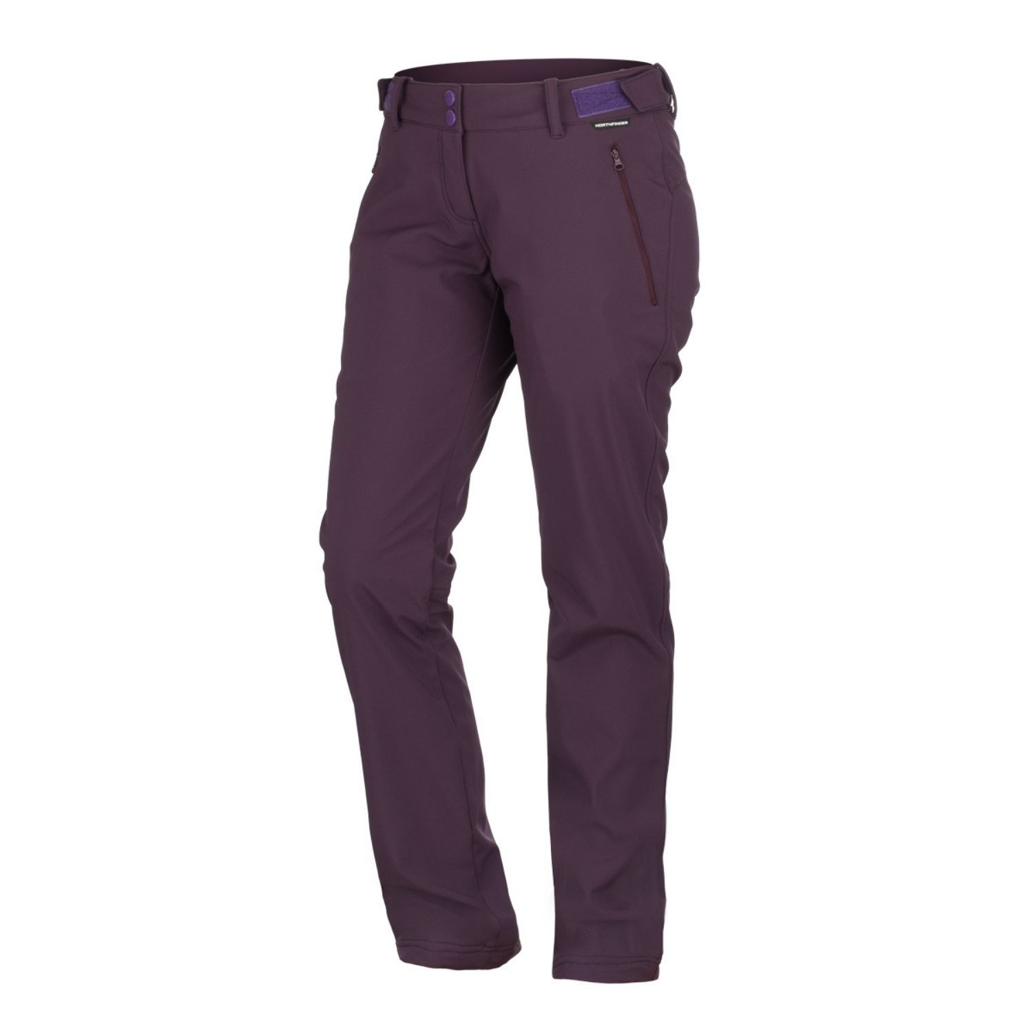 Softshellové nohavice NORTHFINDER Travel Style 3L Adelaide Purple - Turistické nohavice - 5