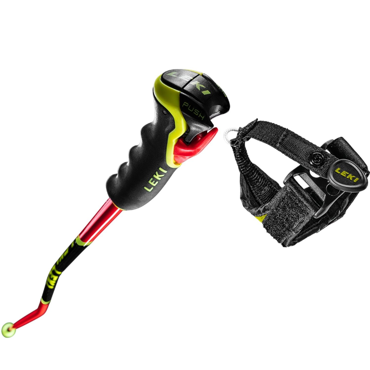 Lyžiarske palice LEKI WCR Lite GS 3D Junior Red/Yellow - Detské palice - 2