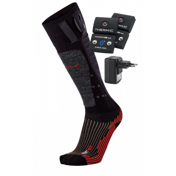 Vyhrievané ponožky THERM-IC PowerSock Heat Men V2 + Batérie THERM-IC S-Pack 700 Bluetooth - Vyhrievacie podkolienky - 1