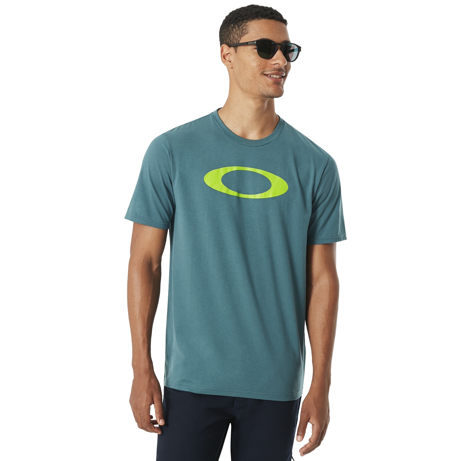 Tričko OAKLEY 50 Bold Ellipse Blue - OBLEČENIE - 1