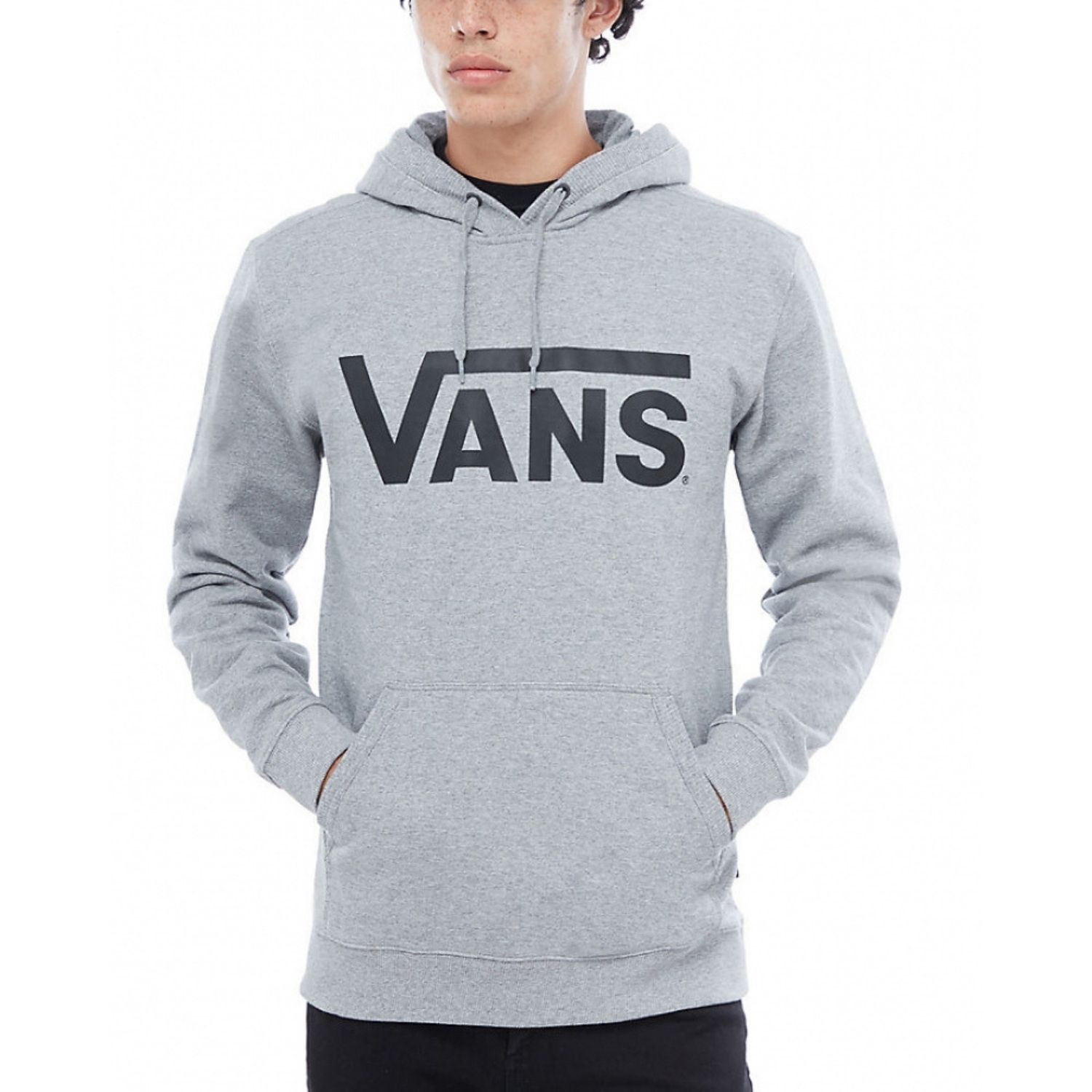 Pánska mikina VANS MN Classic Pull Concrete Grey - Mikiny s kapucňou - 1
