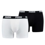 Boxerky Puma Boxer White/Black 2-pack