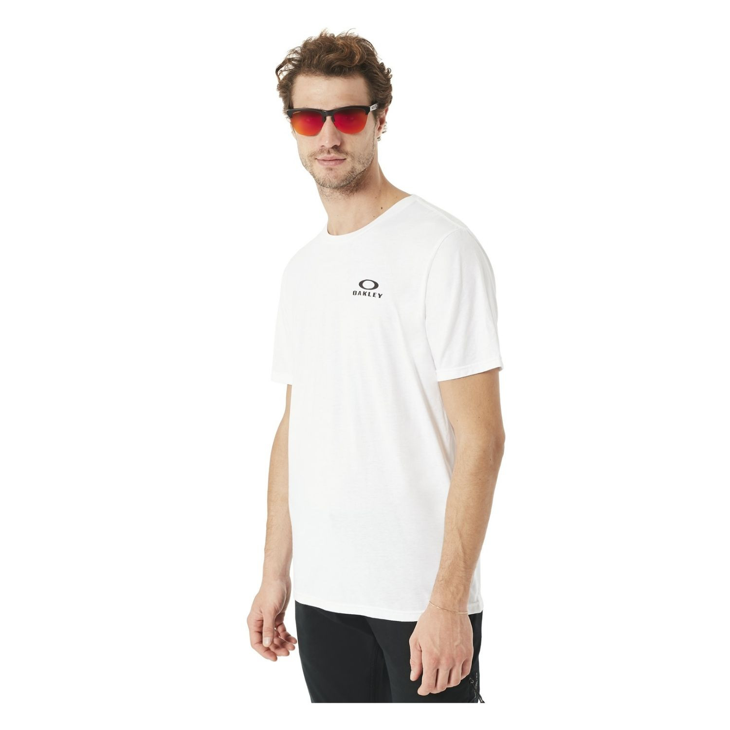 Pánske tričko OAKLEY 50-Bark Repeat White - OBLEČENIE - 1