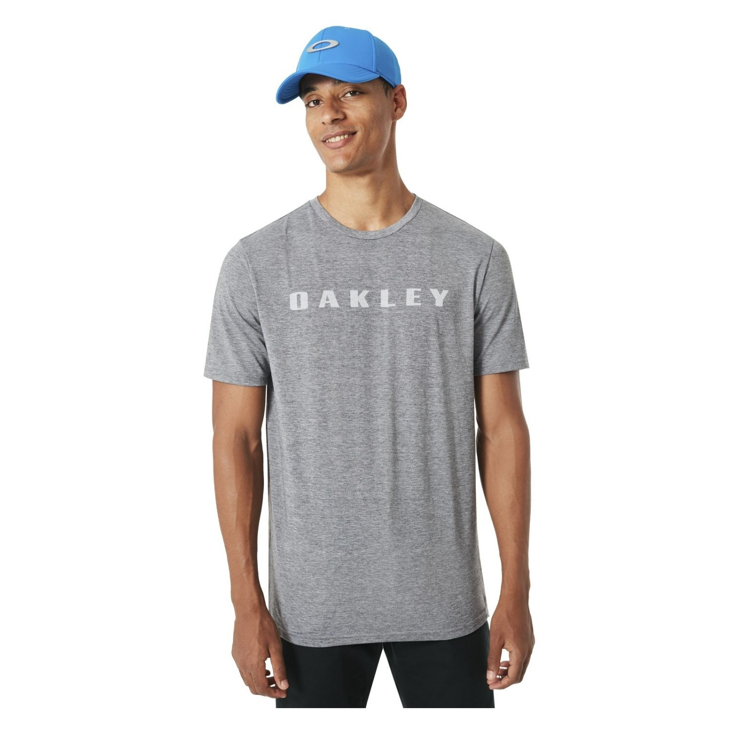 Pánske tričko OAKLEY SO-Oakley Burn Athletic Heather Grey - OBLEČENIE - 1