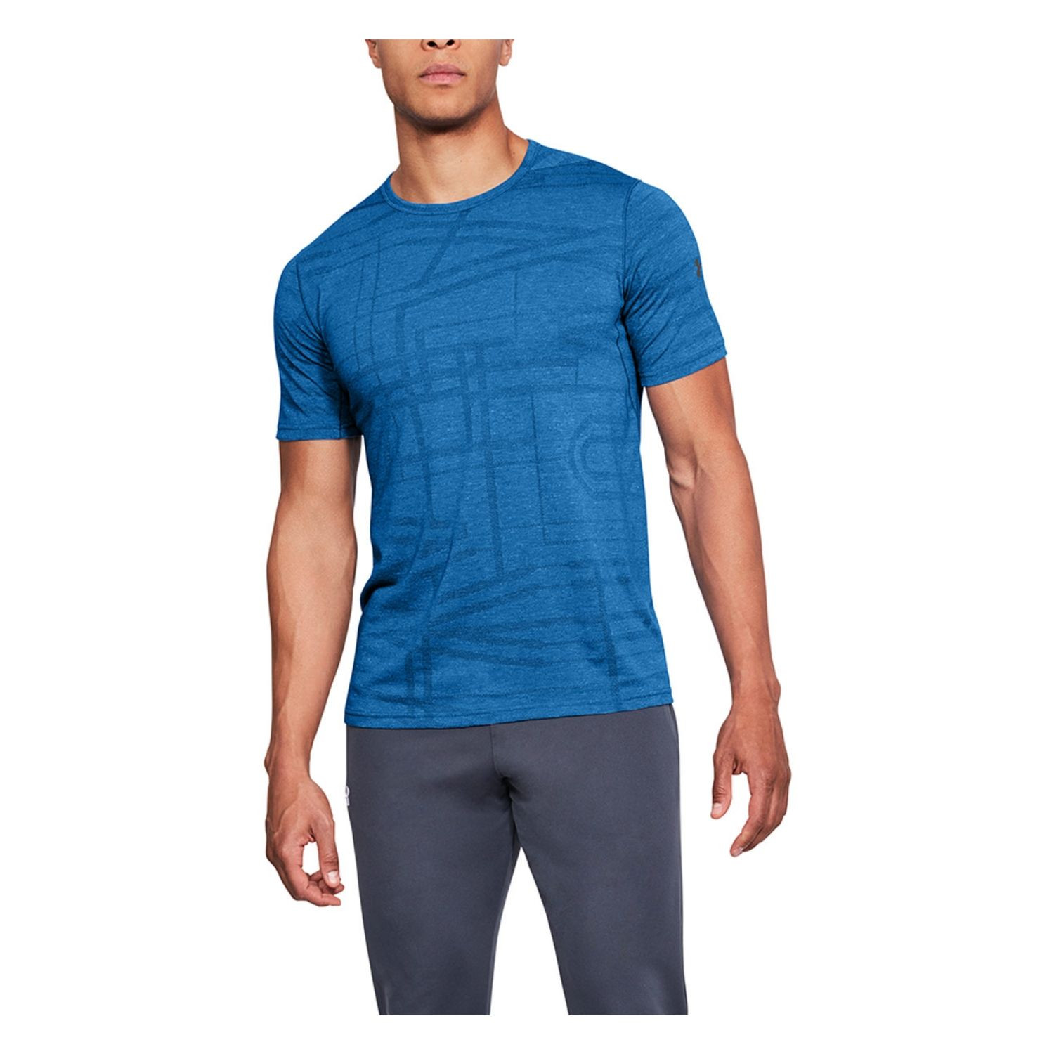 Tričko UNDER ARMOUR Threadborne Elite SS Blue - OBLEČENIE - 1