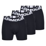 Boxerky UNDER ARMOUR Charged Cotton 6in 3-Pack Black