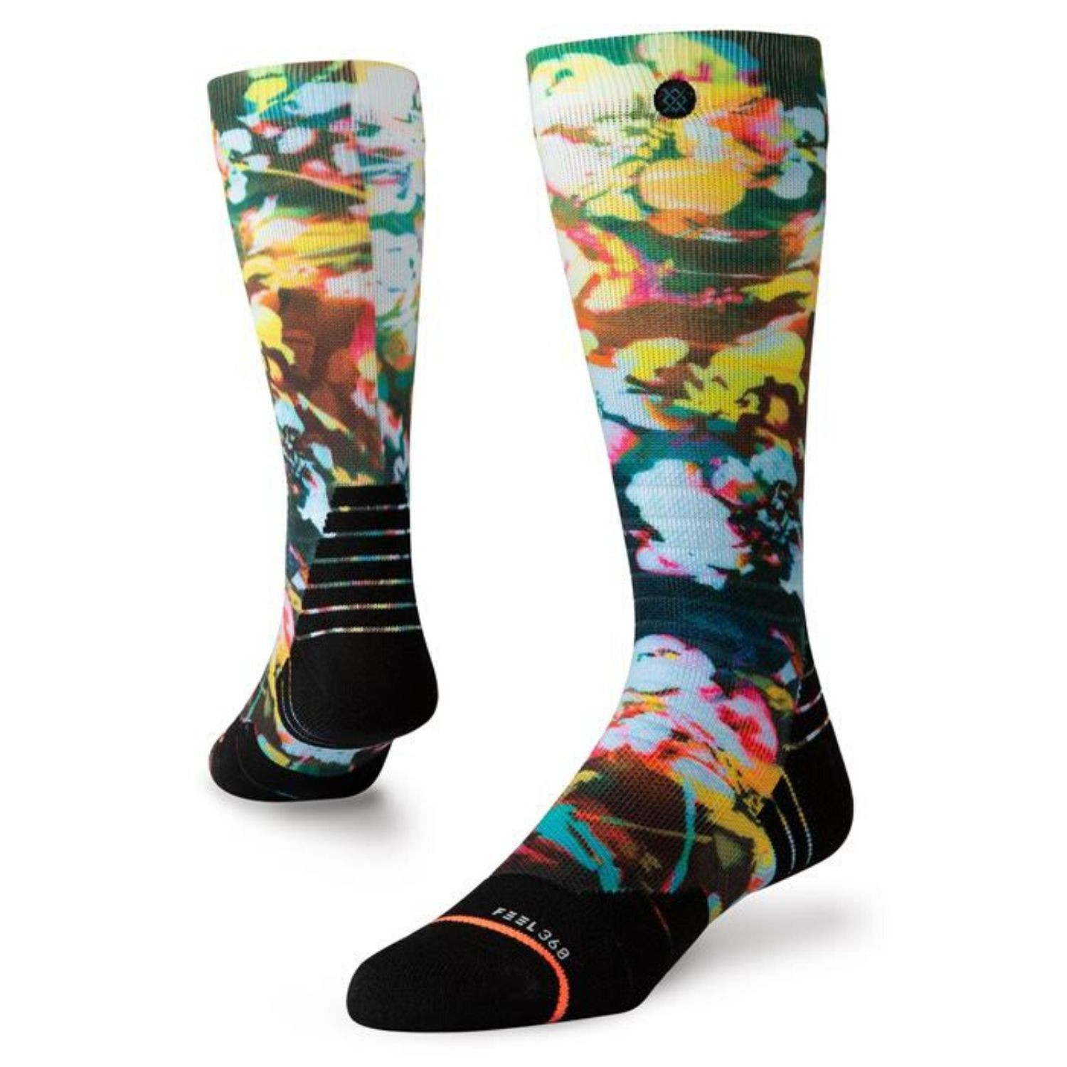 Ponožky STANCE Hippie Mosh Pit Snow Green - Podkolienky - 1