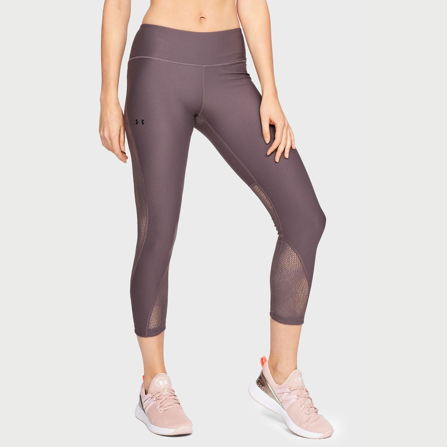 Legíny UNDER ARMOUR Vanish Mesh Crop Gray - Legíny - 1