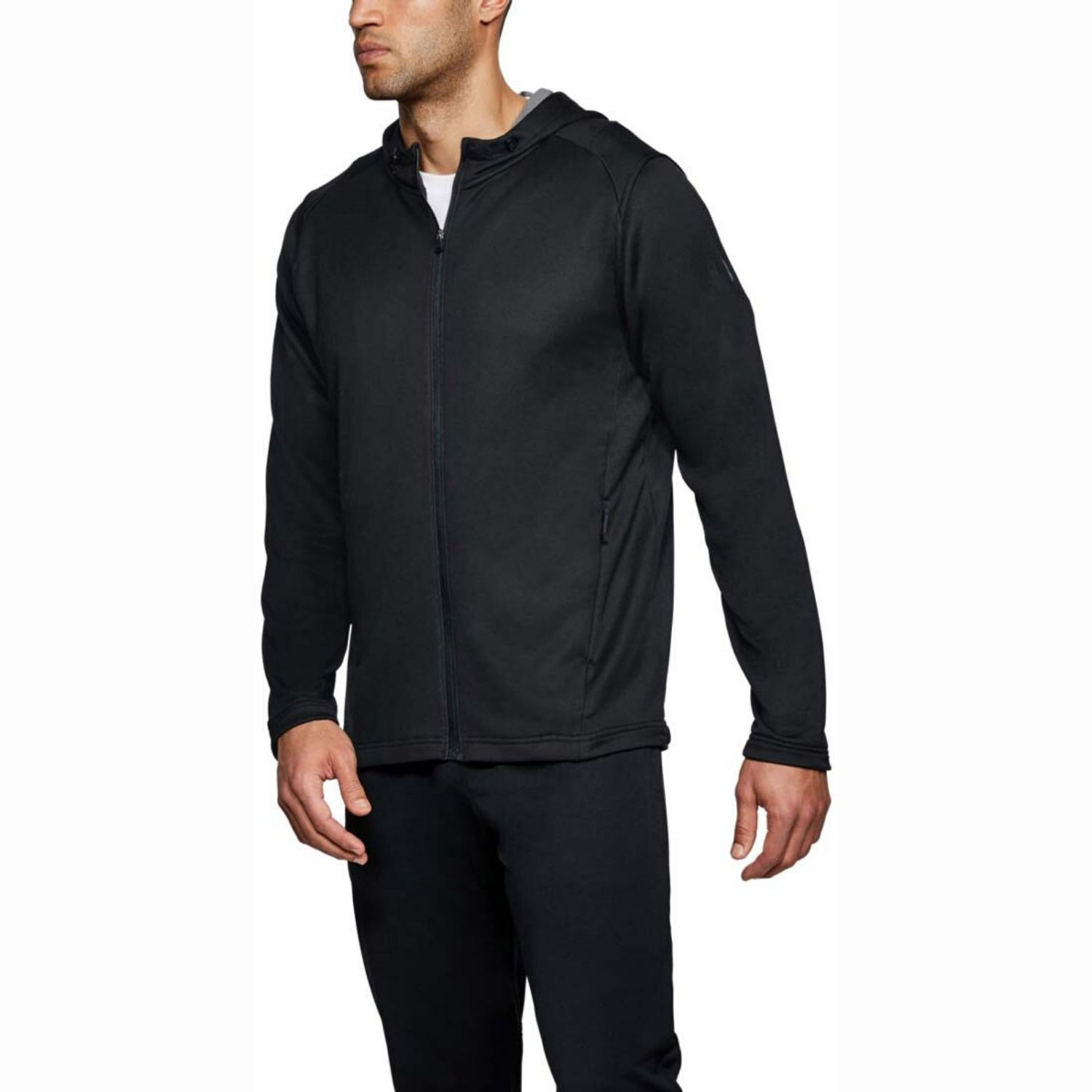 Mikina UNDER ARMOUR Tech Terry FZ Hoodie čierna - Mikiny s kapucňou - 1