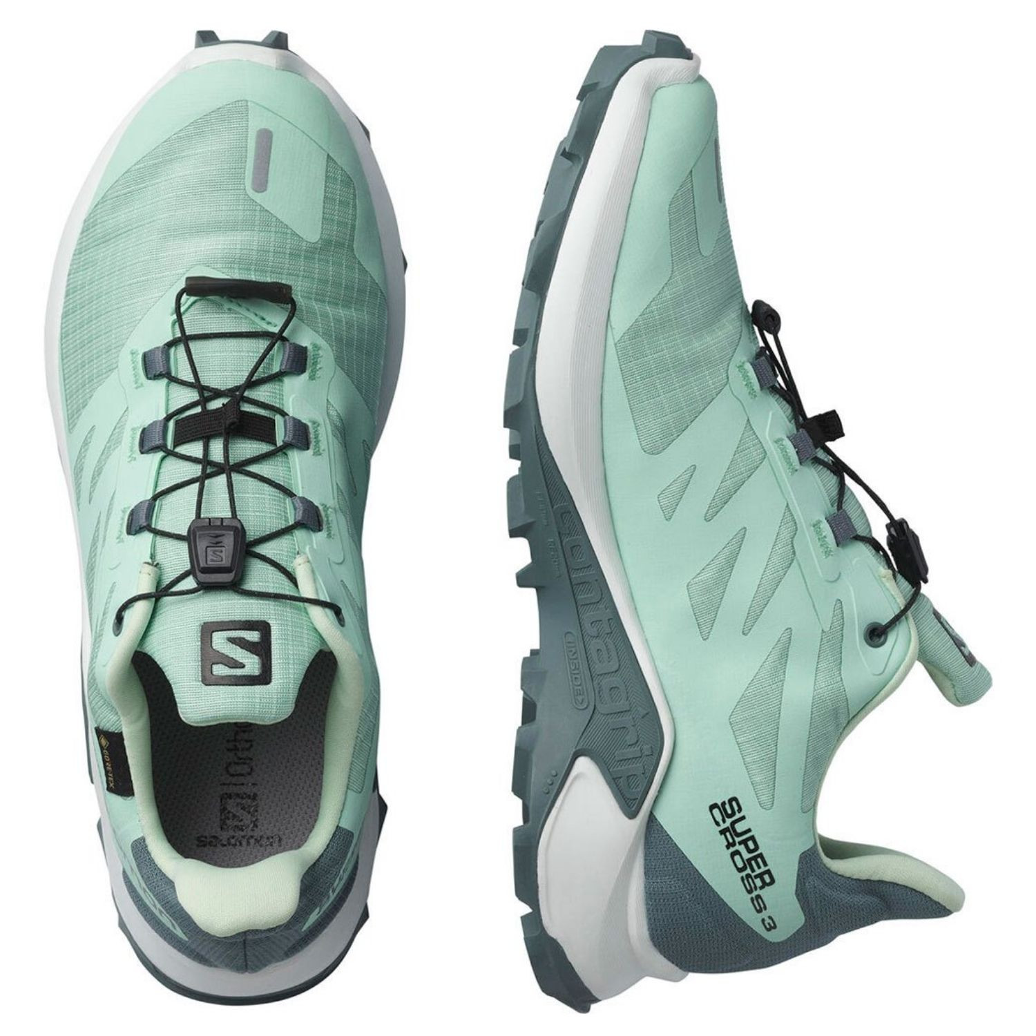 Topánky SALOMON Supercross 3 GTX W Yucca/White - Športová obuv - 4