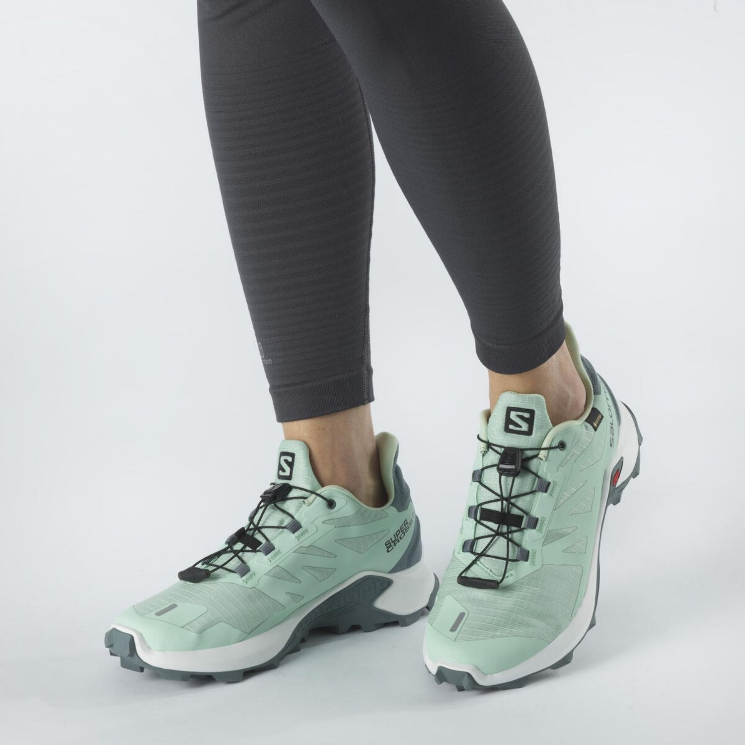 Topánky SALOMON Supercross 3 GTX W Yucca/White - Športová obuv - 7